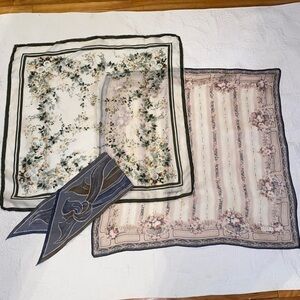 Lanvin Santangelo & Echo light silk scarfs Lot
